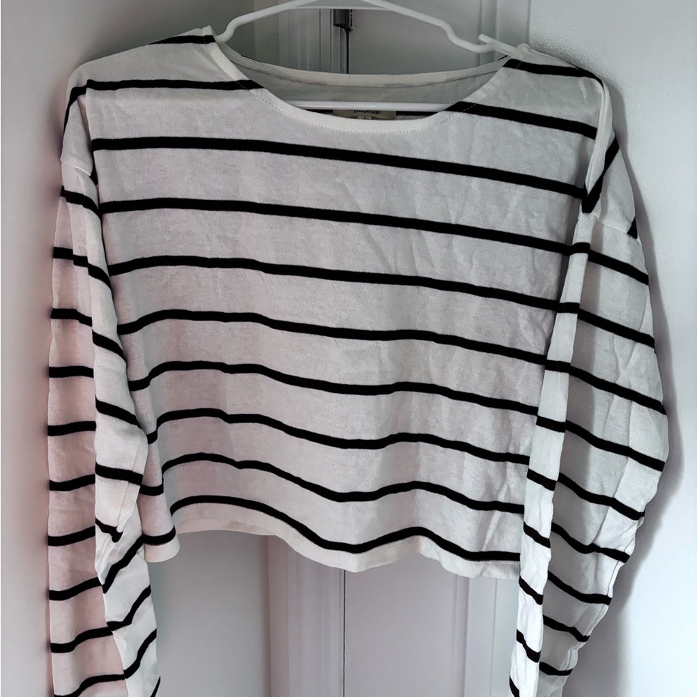 Madewell supercrop long-sleeve tee